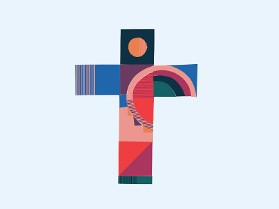 Recomposed Cross book cover christian collage cross dsgnhavn gospel lexham papercut race car reconciliation