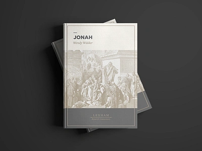 Lexham Research Commentary academic book book cover dsgnhavn etching jonah lexham press