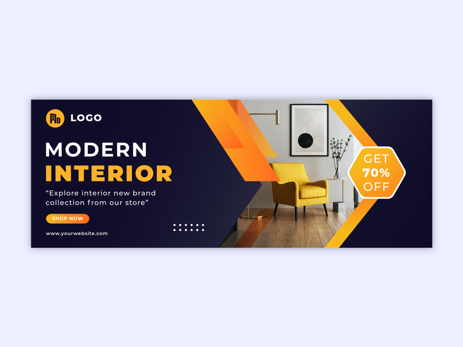 modern Interior facebook cover template by Sahir Sulaiman on Dribbble