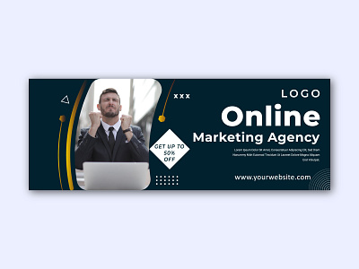 Digital Marketing Facebook Cover Template banner banner design branding business company concept corporate cover cover page editable facebook fashion instagram marketing minimal promotion social media banner social media cover