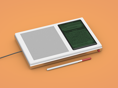 1987 Wacom Tablet 3d 80s c4d modeling product design tablet