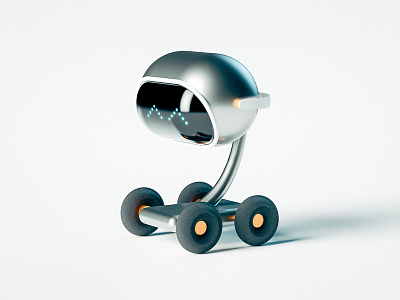 Wheelie 3d c4d cinema 4d modeling object render robot
