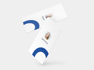 Oscar Employee Badges 3d app branding card design health id mockup product stationary