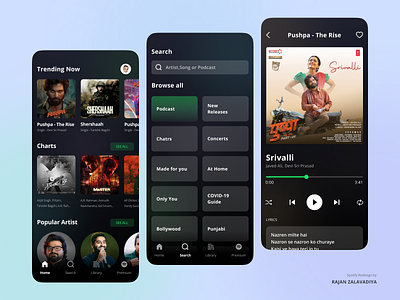 Spotify New Look designs, themes, templates and downloadable graphic  elements on Dribbble