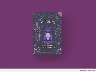 The Witch - dust jacket design book cover design dust jacket editorial graphic design illustration typography vector