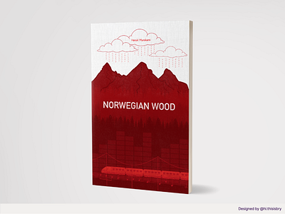 Norwegian Wood - Book cover jacket concept design editorial graphic design illustration typography vector