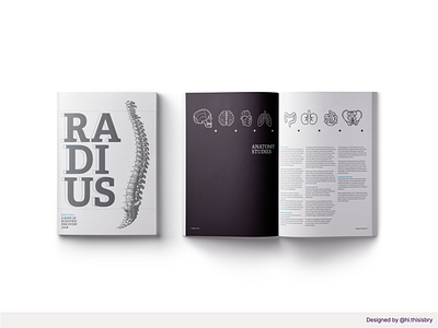 Radius - Magazine concept design editorial graphic design illustration typography vector