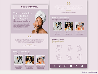 Soul of Skincare - email design