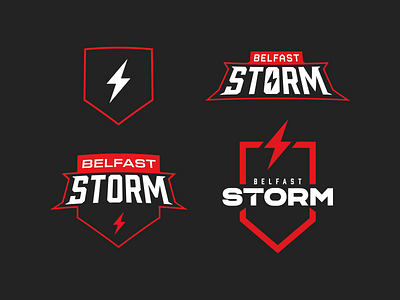 Belfast Storm. branding branding and identity design esports esports logo esports mascot identity branding identitydesign lightning bolt logo storm typography vector