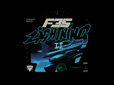 F-35 Lightning Concept Design branding composition customtype design icon illustration illustrator logo merch merch design type typography vector