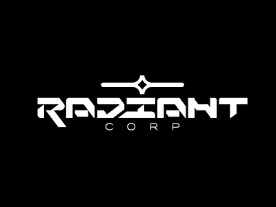 Radiant Corp abstract branding corporate design design future icon identitydesign logo logotype typeface typography typography logo vector