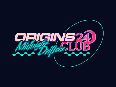 Origins Midnight Drifters Club branding car design drifting graphic graphic design icon identity illustrator logo logotype midnight typography vector