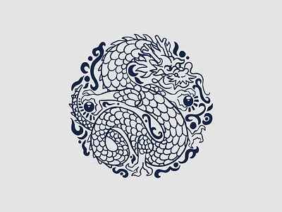 Dragon Icon branding design dragon emblem graphic design icon illustration illustrator logo sketch vector