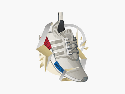 ABSTRACT NMD abstract adidas illustration nmd shoes vector