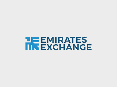 Emirates Exchange bank branding emirates exchange logo logotype symbol vector