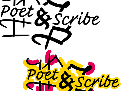 Introducing Poet & Scribe branding design inkwell inkwell blackletter inkwell script logo poetandscribe type