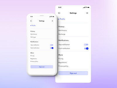 #DailyUI 007 settings app daily ui dailyuichallenge design minimalist settings ui ui