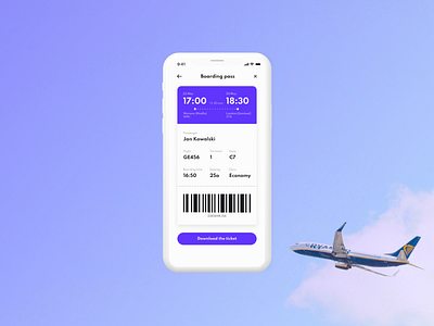 #DailyUI024 Boarding Pass