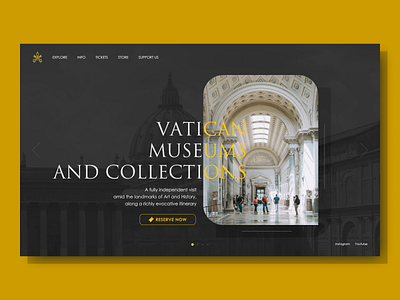 Vatican Museums design museum redesign rome ui ui design vatican web web design website website design