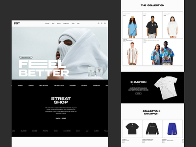 Streetwear website - concept ecommerce