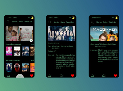 Daily UI challenge #25 design illustration tv app typography ui ux