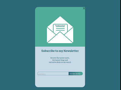 Daily UI Challenge #26 app blog design illustration newsletter subscribe typography ui ux