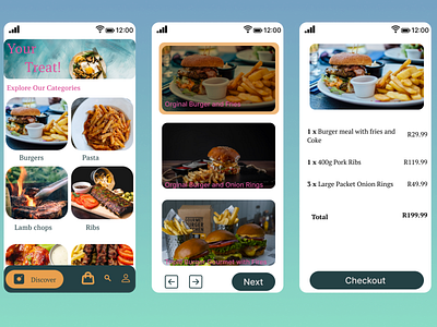 Daily UI Challenge #43 daily ui challenge 43 design food menu illustration ui ux