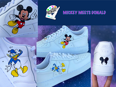 Mickey Meets Donald design illustration