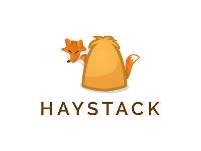 Logo Design for Haystack brand fox haystack identity illustration logo vector