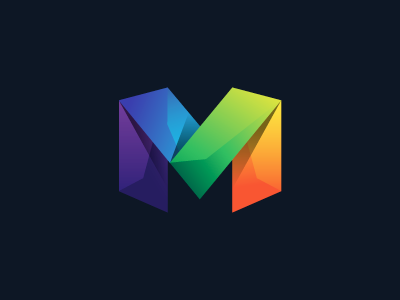 M logo identity letter logo m vector