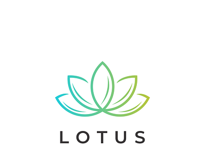 LOTUS design flat illustration logo luxury minimal organic original simple logo