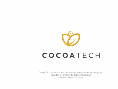 cocoa technology cocoa design flat logo luxury minimal original simple logo vector