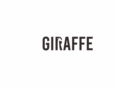 giraffe negative space logo design flat giraffe giraffe logo icon logo luxury minimal negative space original simple logo vector