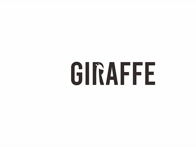 giraffe negative space logo