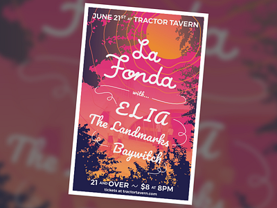 La Fonda concert poster band event live music poster