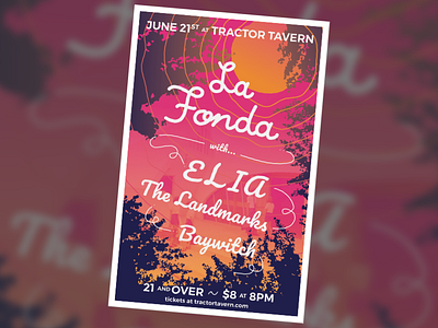 La Fonda concert poster