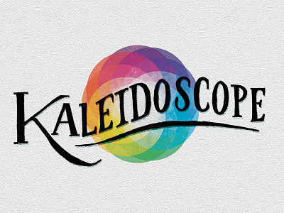 Kaleidoscope handdrawn handtype kaleidoscope logo old ornate typography vintage