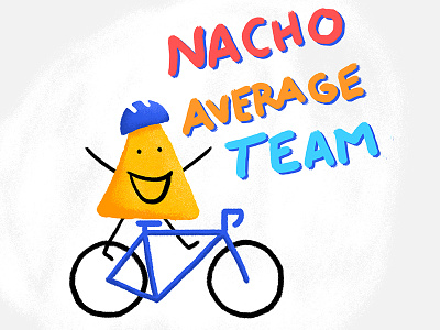 Nacho Average Team bike chip fun illustration nachos texture