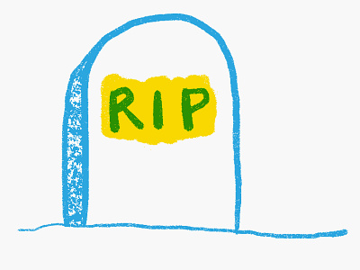 Ded death kyles brushes overprint rip texture tombstone yellow