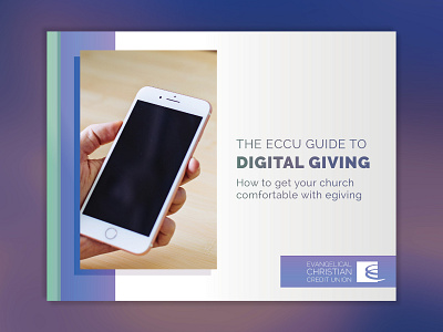 The ECCU Guide to Digital Giving book cover book cover design book cover mockup content marketing digital publishing ebook ebook design layout pdf publishing