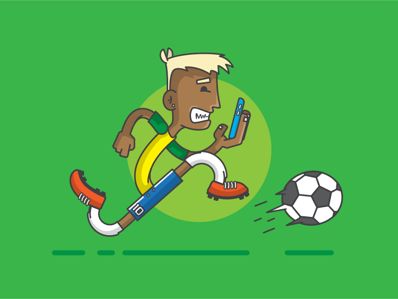 Neymar illustration neymar soccer