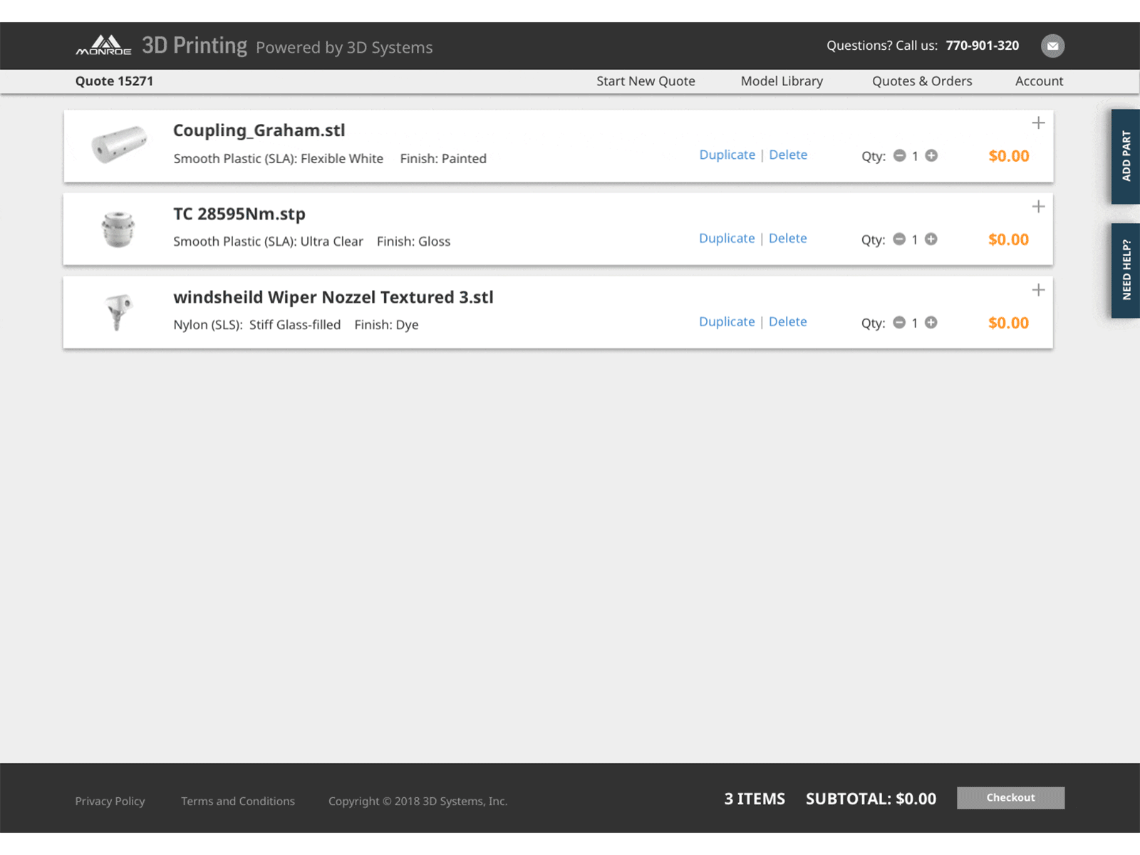 On Demand Manufacturing Quoting System