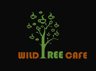 Wild Trree cafe 01 business logo creative logo logo logo design logodesign typography