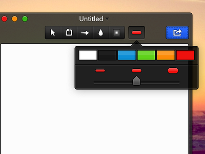 Colour Picker and UI Refinement annotate cloudapp colour mac os x popover share ui