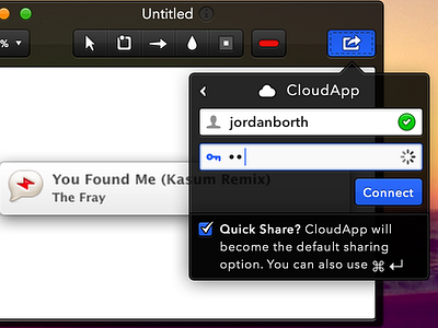 Annotate for Mac - CloudApp Integration annotate cloudapp drag and drop dropbox interface design mac os x share sharing ui