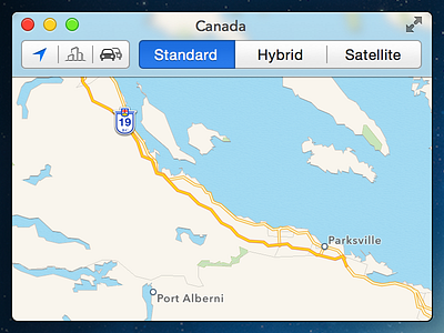 OS X 10.10 Maps.app  (Concept)