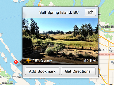 OS X 10.10 Maps.app Detail View (Concept)