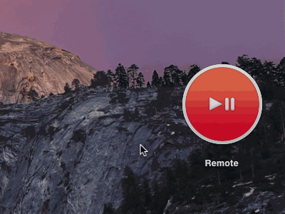 Remote in Action - OS X 10.10 Yosemite Widget