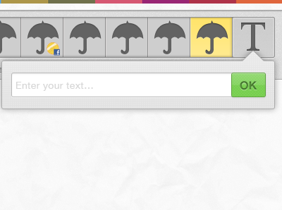 Text Popover button facebook popover shapes text texture ui