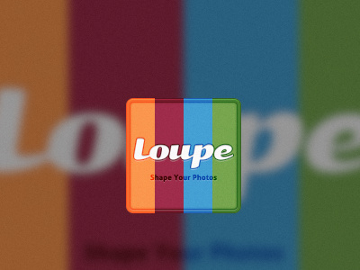 Loupe Branding Asset asset brand asset button getloupe.com icon logo organize photo photos texture web design webapp